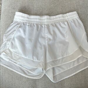 Women's White Athletic Shorts